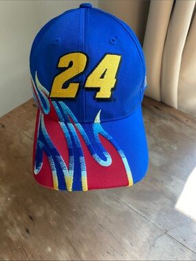 NASCAR 2001 Brickyard 400 Blue Embroidered Baseball Hat Cap Jeff Gordon